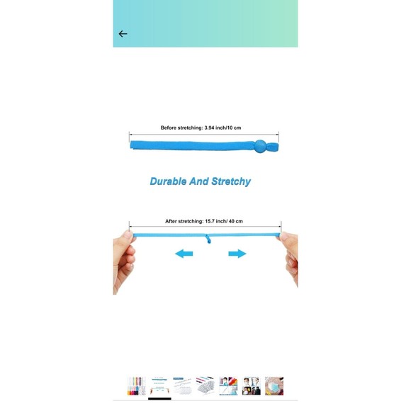 Sewing Elastic Band Cord with Adjustable Buckle and Nose Bridge Wire Strip - Picture 2 of 2